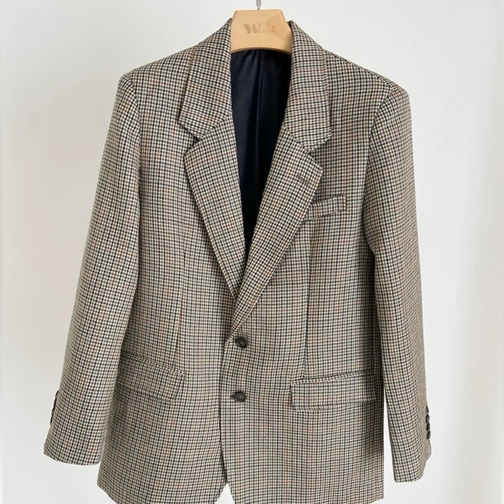 Plaid Checkered Blazer